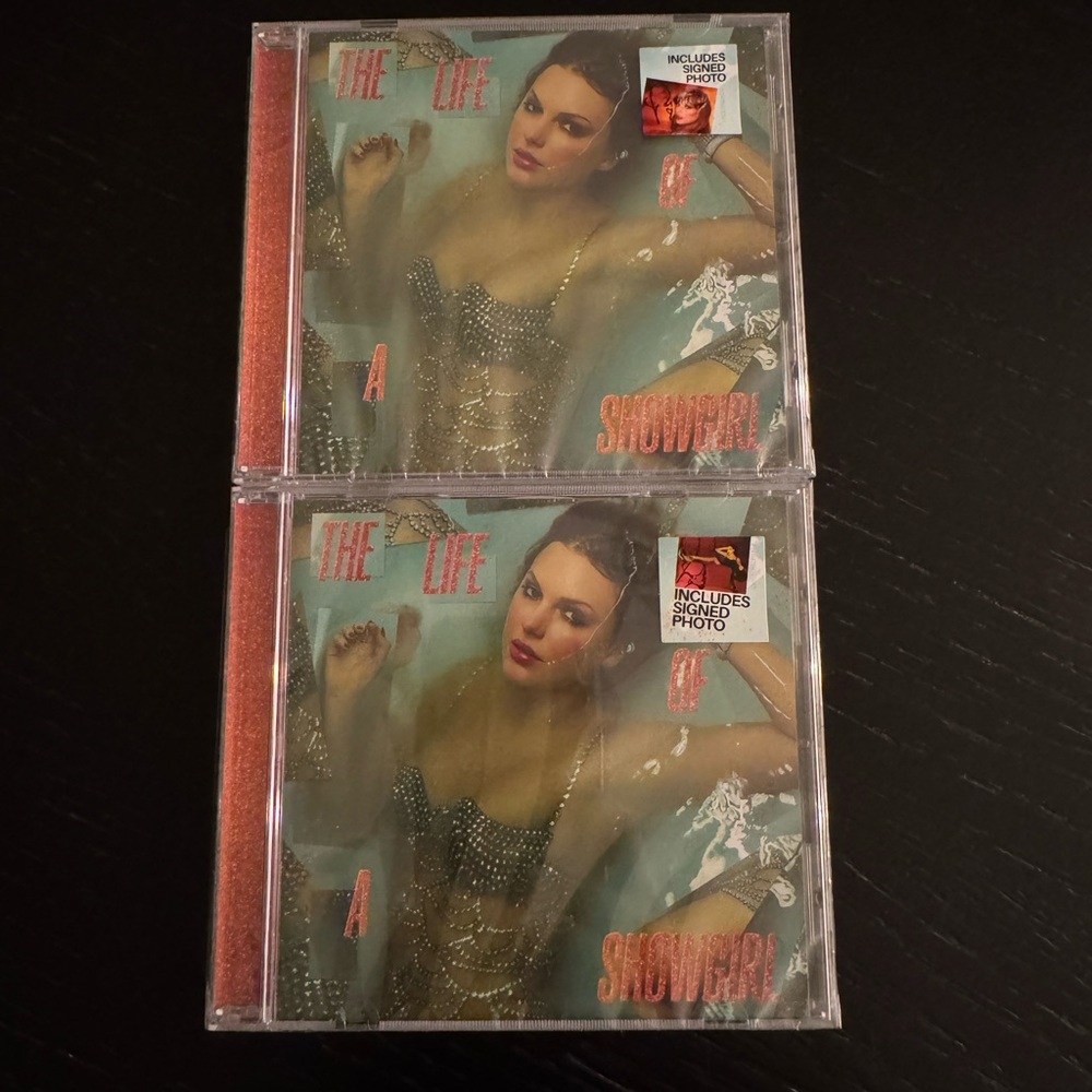 Taylor Swift Hand Signed Life of a show girl CD bundle